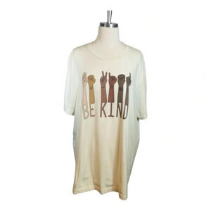 BE‎ KIND SIGN LANGUAGE GRAPHIC TEE UNISEX 100% COTTON SIZE 2XL